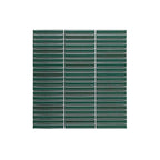 Porcelain Mosaic Kit Kat 12x92mm Gloss Coral Green