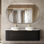Bondi Black Oak Double Basin Vanity