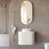 Bondi Satin White Fluted Single Basin Vanity