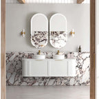 Hampshire Satin White Double Basin Vanity
