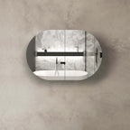 Bondi Black Oak Shaving Cabinet