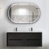 Byron Black Oak Ceramic Top Double Basin Vanity