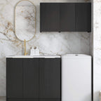 Byron Black Oak Laundry Sets with Internal Drawer 1715mm