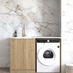 Byron Natural Oak Base Cabinet Sets Floor Standing Joinery 1300mm