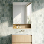 Clark Plywood Shaving Cabinet Sandy Oak Woodmatte