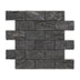 Capri Mosaic Rectangle 48x98mm Porcelain Tumbled Pepper