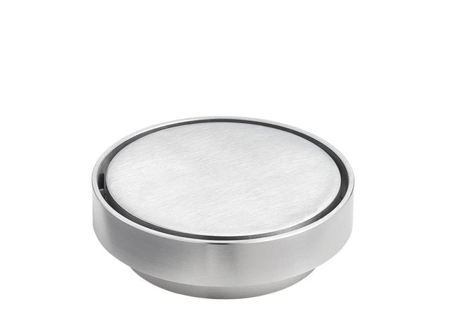 Lukka Round Tile Insert Floor Waste Brushed Chrome / Brushed Nickel by Tilemall