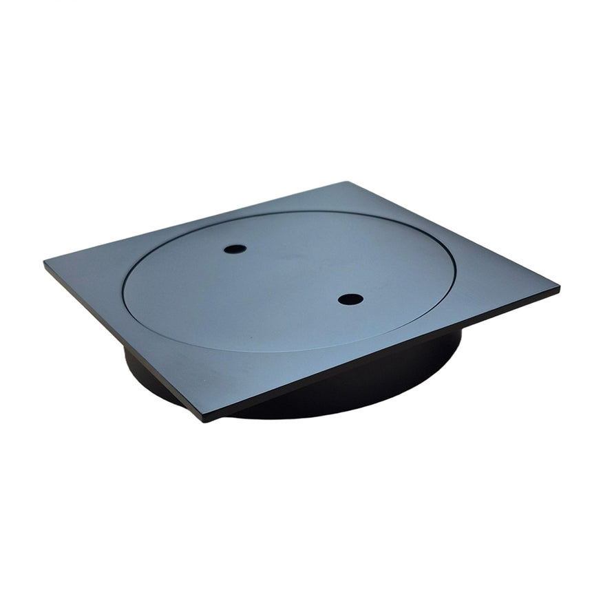 Lukka Clear Out Floor Waste Black by Tilemall