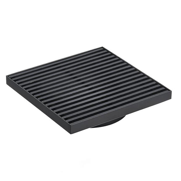 Lukka Grills Square Floor Waste Black by Tilemall