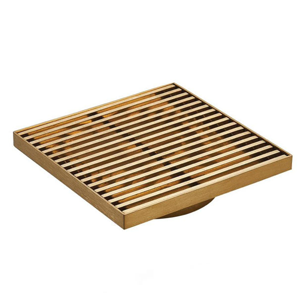 Lukka Grills Square Floor Waste Gold by Tilemall