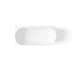Ellips Free Standing Left Hand Corner Bath Overflow 1500mm Matt White