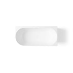 Ellips Free Standing Right Hand Corner Bath Overflow 1500mm Matt White