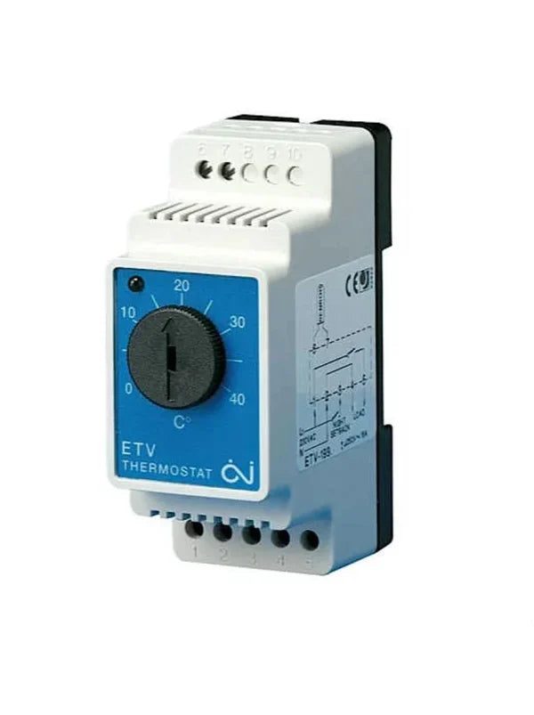 Coldbuster ETV DIN-rail manual thermostat