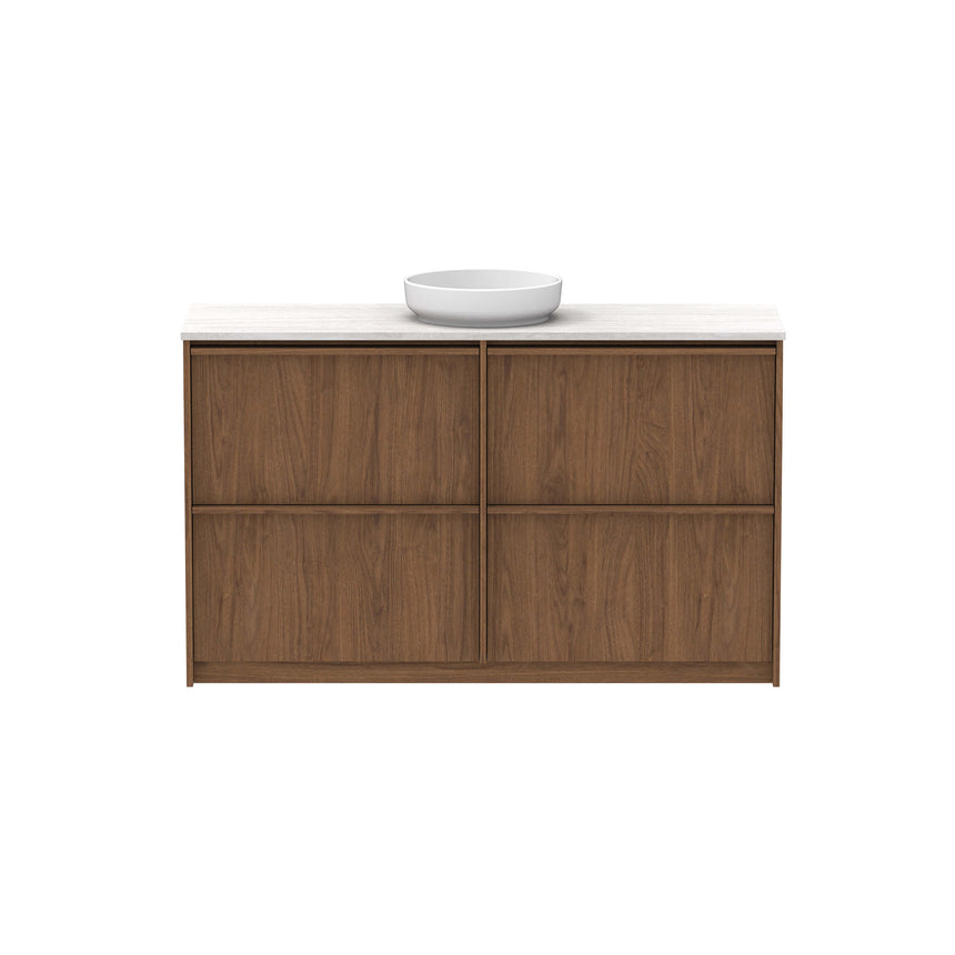 ADP Eli All Drawer Twin Floor Mount Vanity Caesarstone Mineral Vanity ADP
