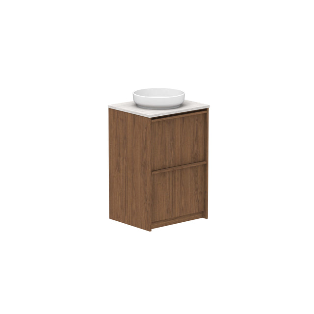 ADP Eli All Drawer Twin Floor Mount Vanity Caesarstone Mineral Vanity ADP 600mm Center