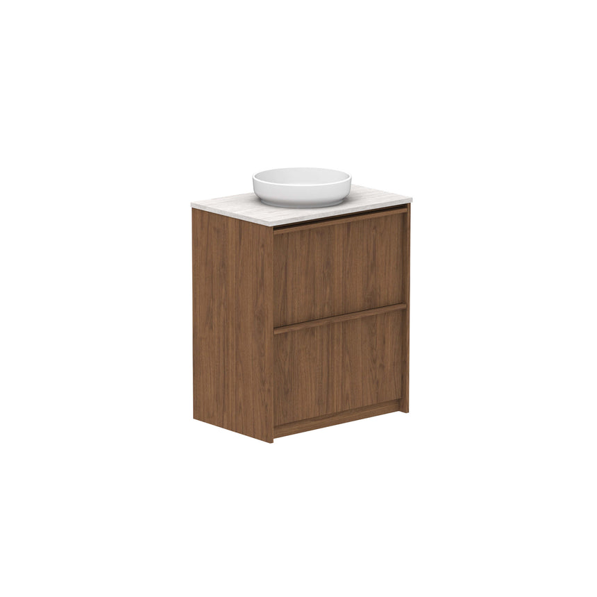 ADP Eli All Drawer Twin Floor Mount Vanity Caesarstone Mineral Vanity ADP 750mm Center