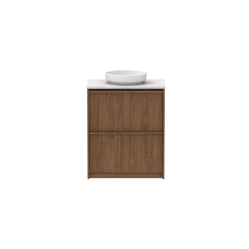 ADP Eli All Drawer Twin Floor Mount Vanity Caesarstone Mineral Vanity ADP