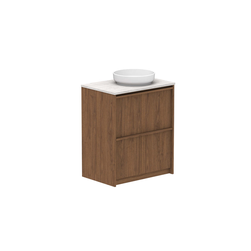 ADP Eli All Drawer Twin Floor Mount Vanity Caesarstone Mineral Vanity ADP 750mm Right
