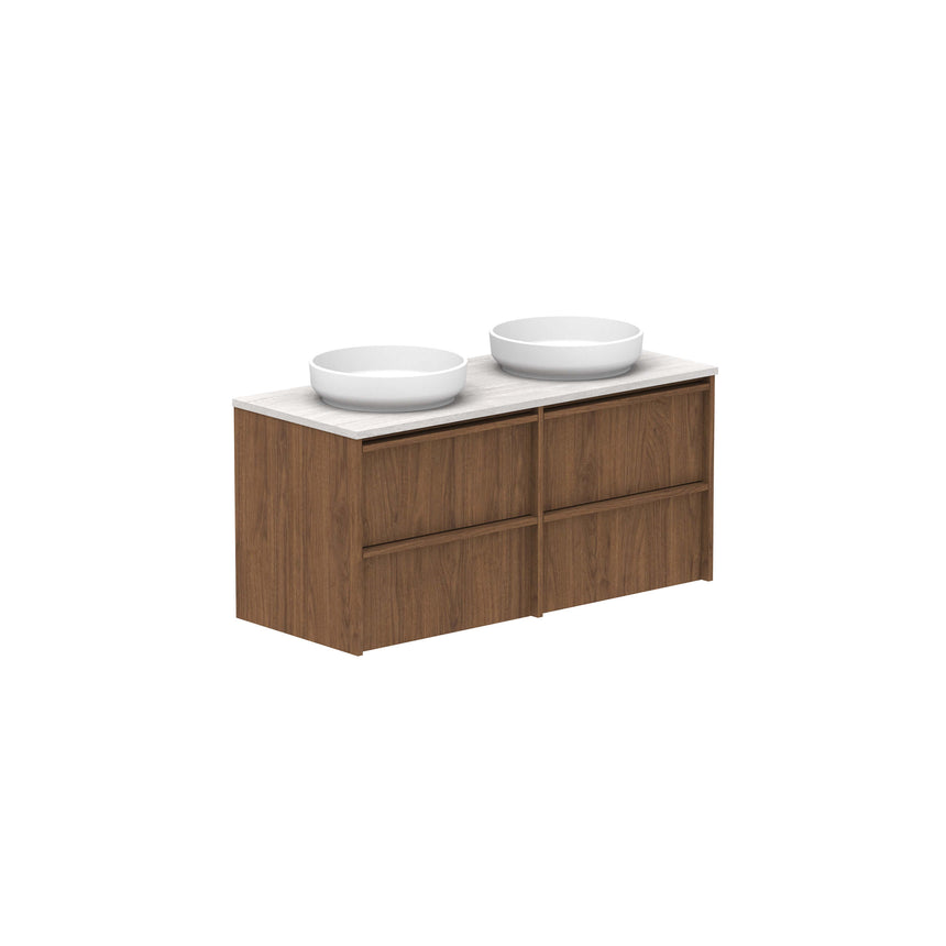 ADP Eli All Drawer Twin Wall Hung Vanity Caesarstone Mineral Vanity ADP 1200mm Double