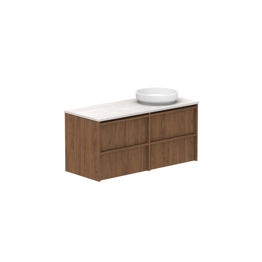 ADP Eli All Drawer Twin Wall Hung Vanity Caesarstone Mineral Vanity ADP 1200mm Right
