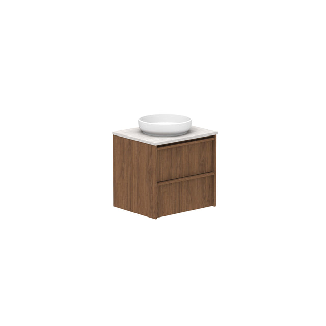 ADP Eli All Drawer Twin Wall Hung Vanity Caesarstone Mineral Vanity ADP 600mm Center