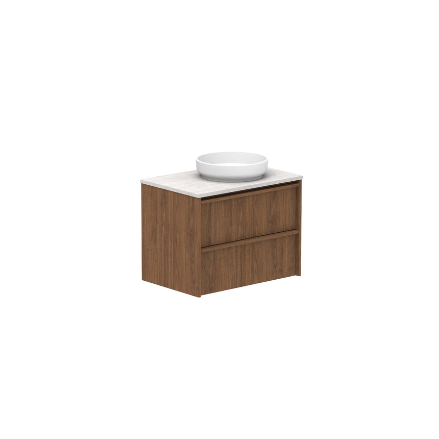 ADP Eli All Drawer Twin Wall Hung Vanity Caesarstone Mineral Vanity ADP 750mm Right