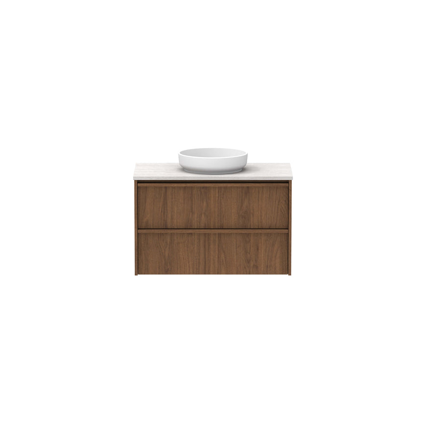 ADP Eli All Drawer Twin Wall Hung Vanity Caesarstone Mineral Vanity ADP