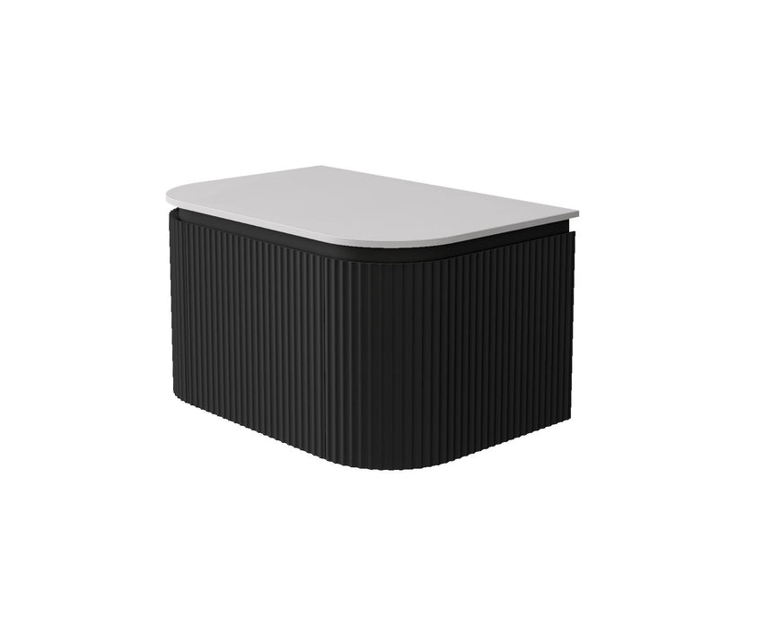 Estella Modern Wall Hung Cabinet Matte Black