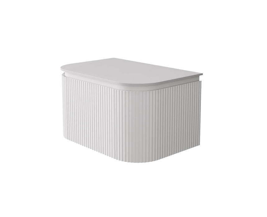 Estella Modern Wall Hung Cabinet Matte White