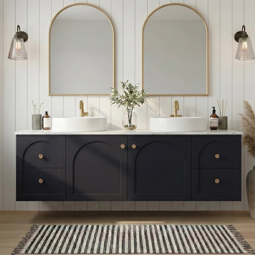 Chester Federation Wall Hung Cabinet Matte Black