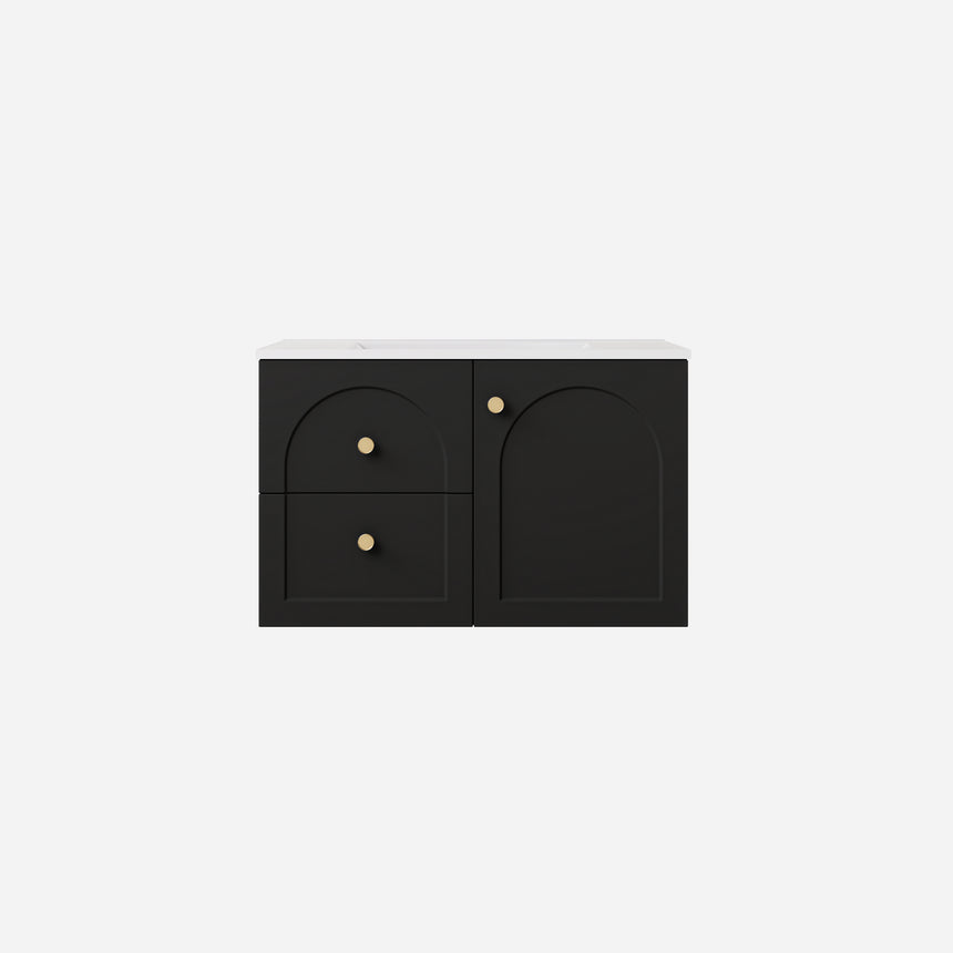 Chester Federation Wall Hung Cabinet Matte Black