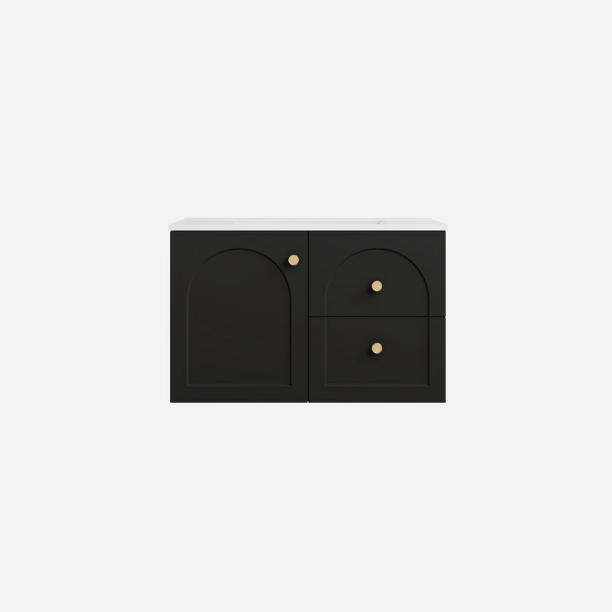 Chester Federation Wall Hung Cabinet Matte Black