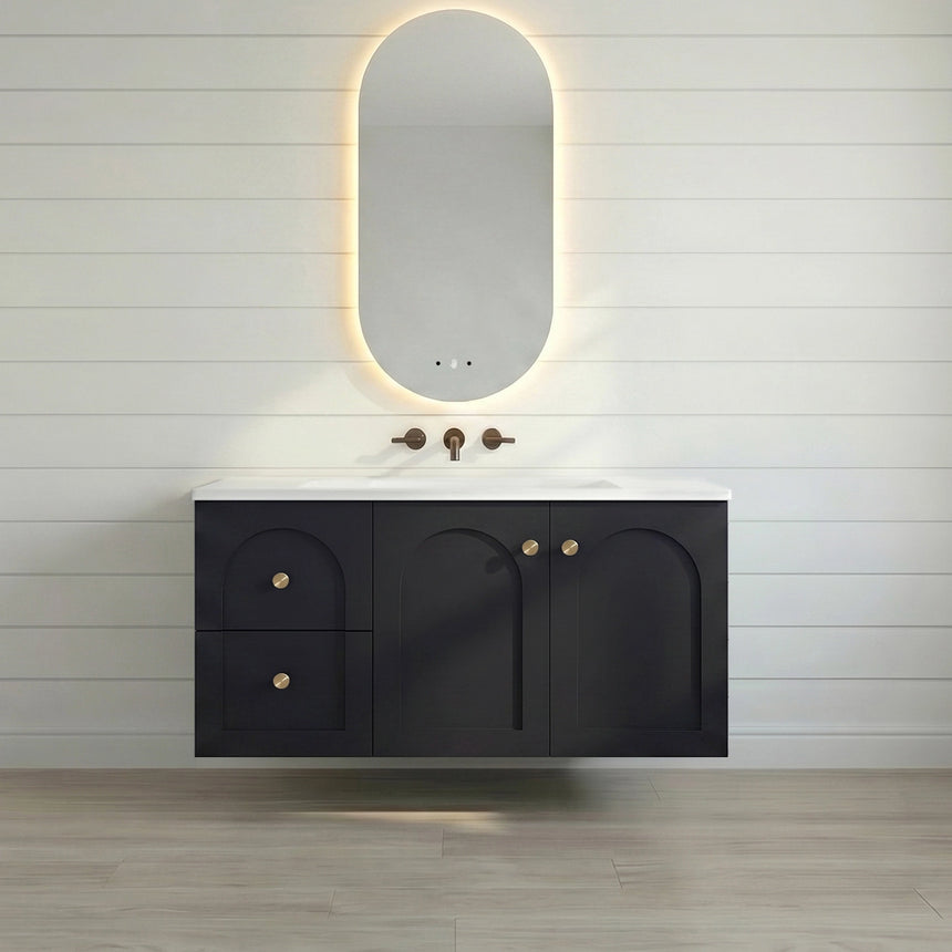 Chester Federation Wall Hung Cabinet Matte Black