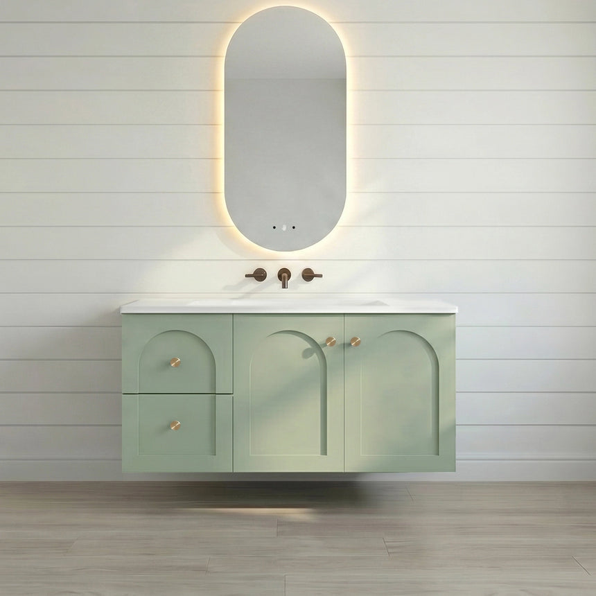 Chester Federation Wall Hung Cabinet Olive Green