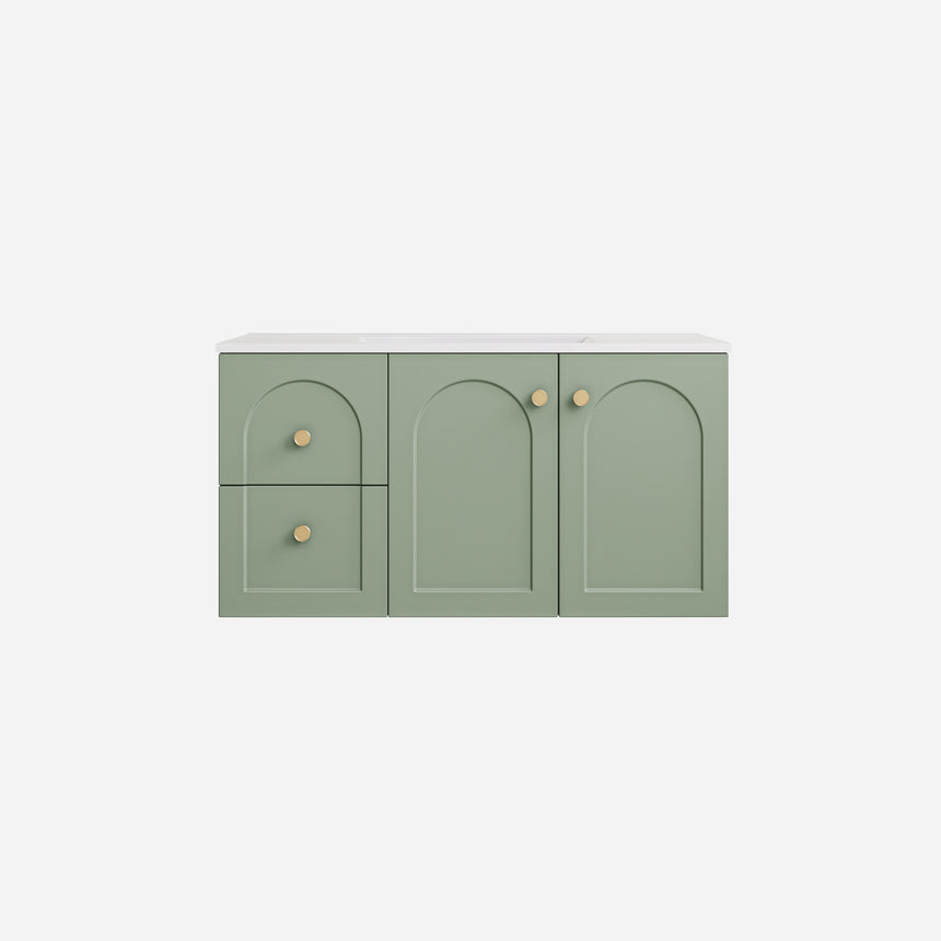 Chester Federation Wall Hung Cabinet Olive Green