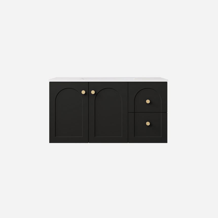Chester Federation Wall Hung Cabinet Matte Black
