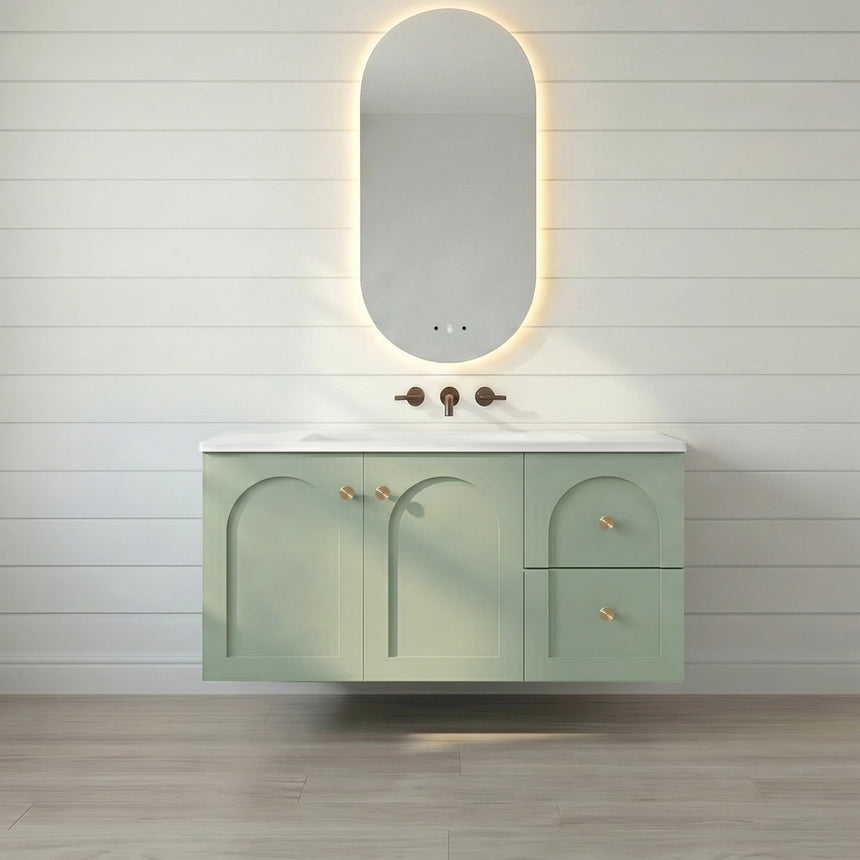 Chester Federation Wall Hung Cabinet Olive Green