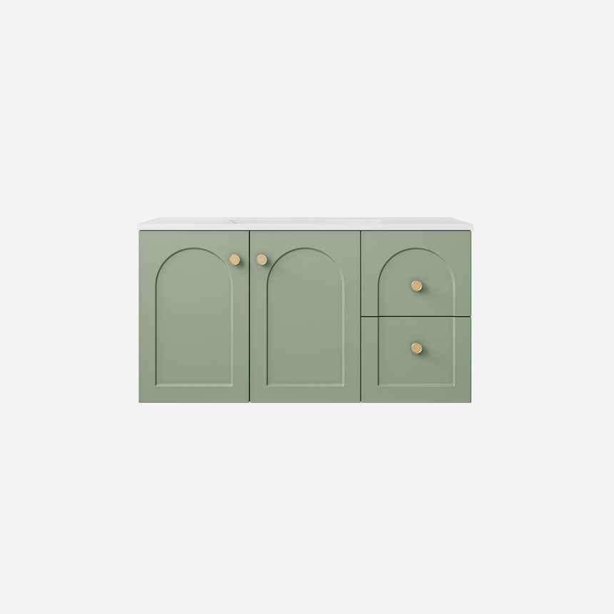 Chester Federation Wall Hung Cabinet Olive Green