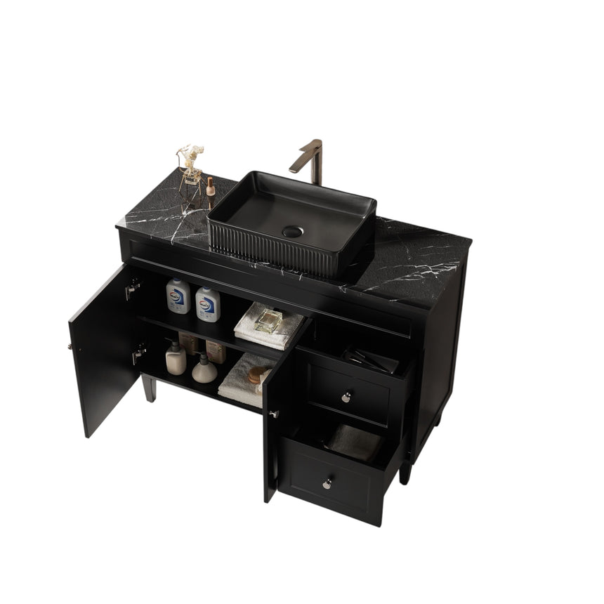 Harold Federation Free Standing Cabinet Matte Black