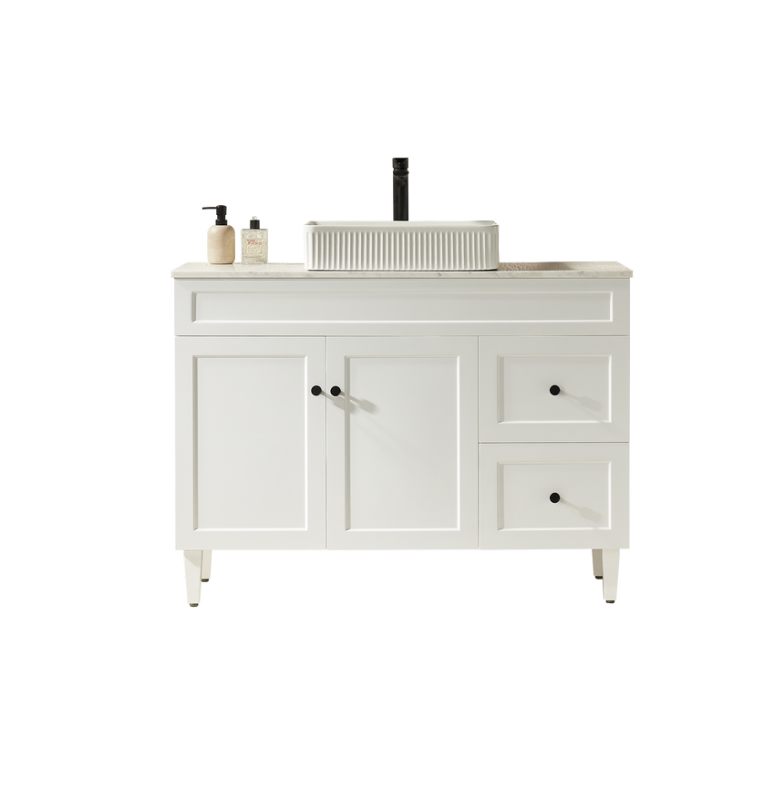 Harold Federation Free Standing Cabinet Matte White