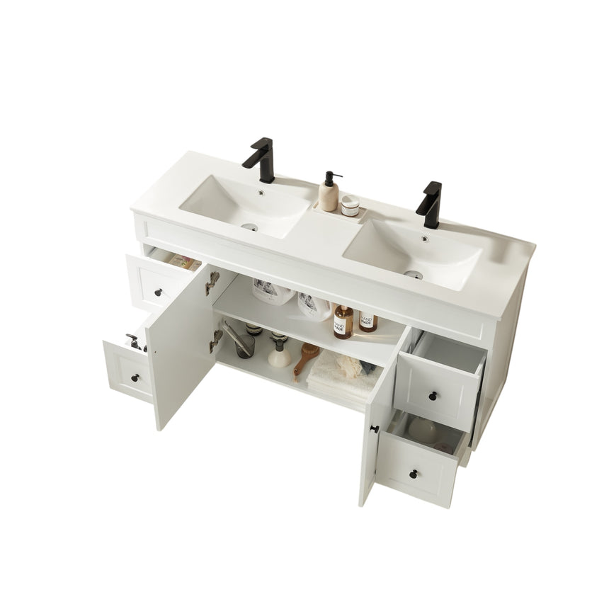 Harold Federation Free Standing Cabinet Matte White