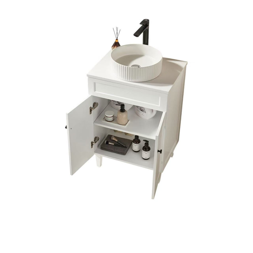Harold Federation Free Standing Cabinet Matte White
