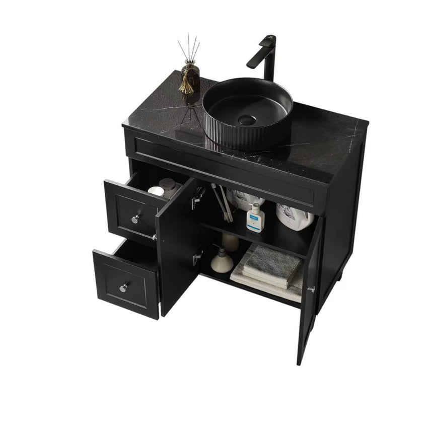 Harold Federation Free Standing Cabinet Matte Black