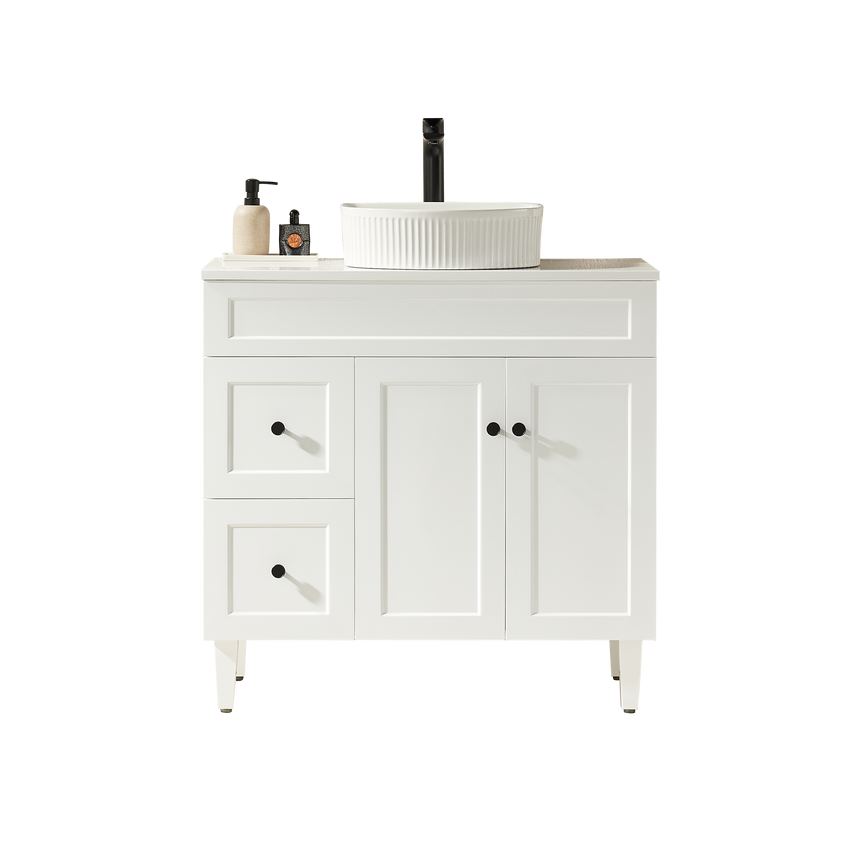 Harold Federation Free Standing Cabinet Matte White