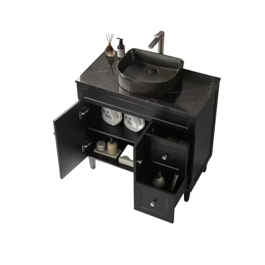 Harold Federation Free Standing Cabinet Matte Black