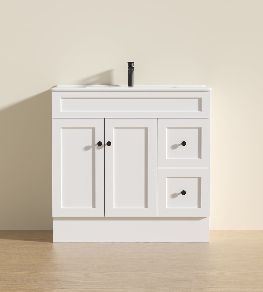 Harold Federation Free Standing Cabinet Matte White