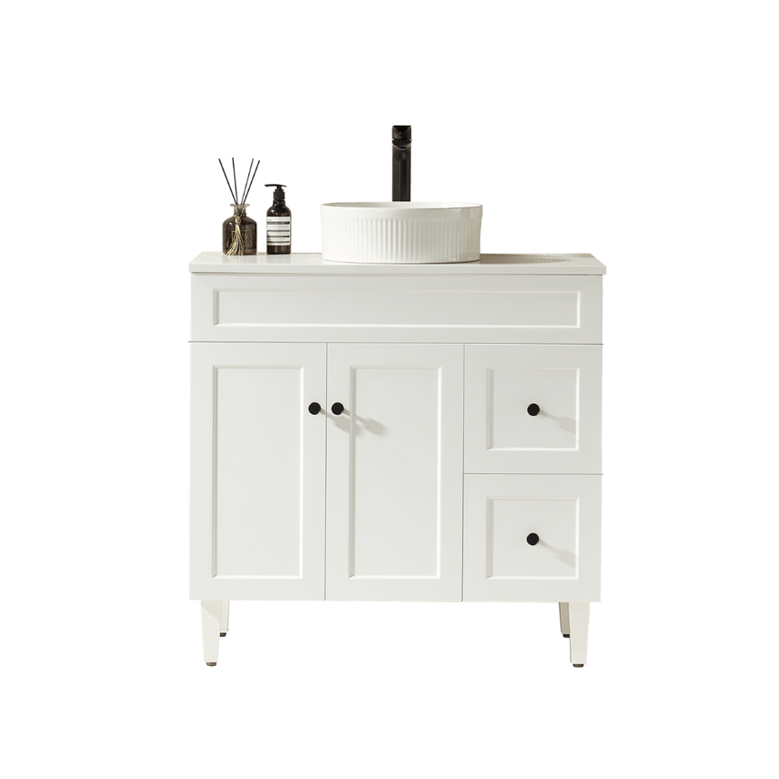 Harold Federation Free Standing Cabinet Matte White