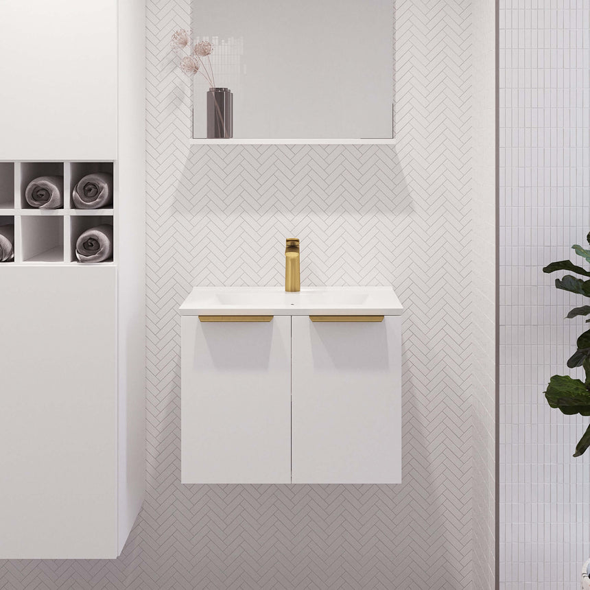 Florida Floor Standing Ensuite Vanity Urban Top Vanity Timberline 600mm