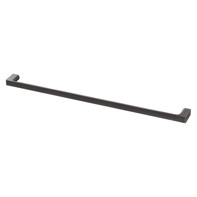 Phoenix Gloss Single Towel Rail 800mm Brushed Carbon, product view