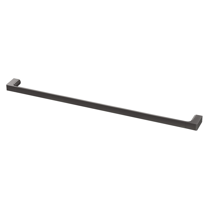Phoenix Gloss Single Towel Rail 800mm Brushed Carbon, product view